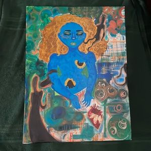 Hand painted ‘Soul girl’ 2022 piece by me